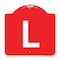 Signmission Designer Series Sign-Sign W/ Letter L, Red & White Aluminum Sign, 18" x 18", RW-1818-22942 A-DES-RW-1818-22942 - alternate 1